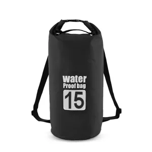 Suchý vak / Batoh na plavání - 15L Černá