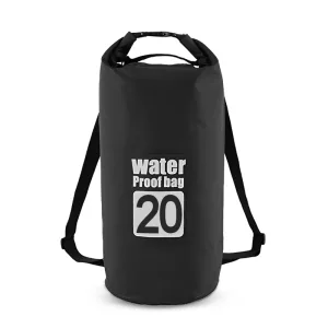 Suchý vak / Batoh na plavání - 20L Černá