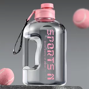 Sportovní láhev na vodu s velkou kapacitou - Růžová